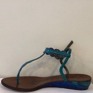 Lanvin snakeskin sandals
